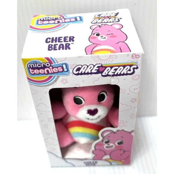 Care Bears Micro Plush Cheer Bear Mini Stuffed Toy Collectible 4" Cute Gift NEW - Picture 2 of 7